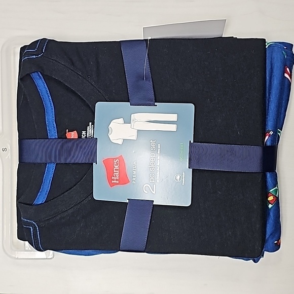 Men's Hot Sauce Print Pajama 2pc Set | Hanes | Medium - Picture 2 of 10